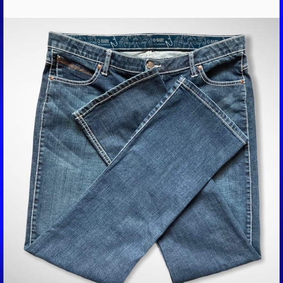 Wrangler Q Baby No Gap Flap Pocket Jeans Sz 15 - Picture 6 of 9